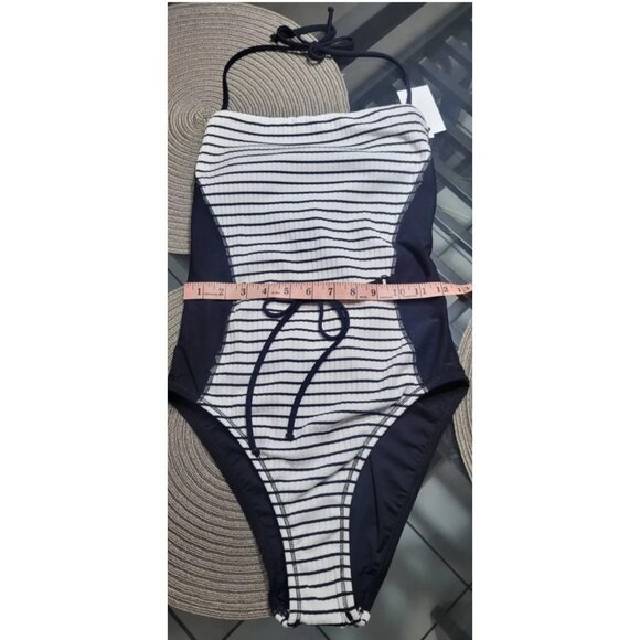 COPY - ROBIN PICCONE One Piece Swimsuit Black Size 8 Striped - Picture 7 of 10